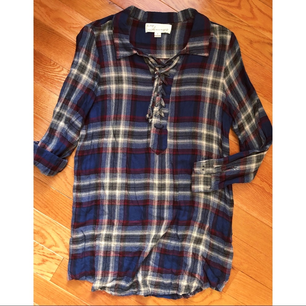 WINTER IN JULY SALE Flannel Dress